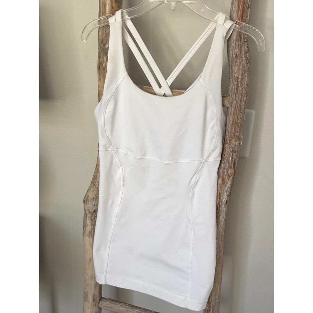 Lululemon Beat The Heat Tank built-in bra crisscross strap back athletic XXS/XS